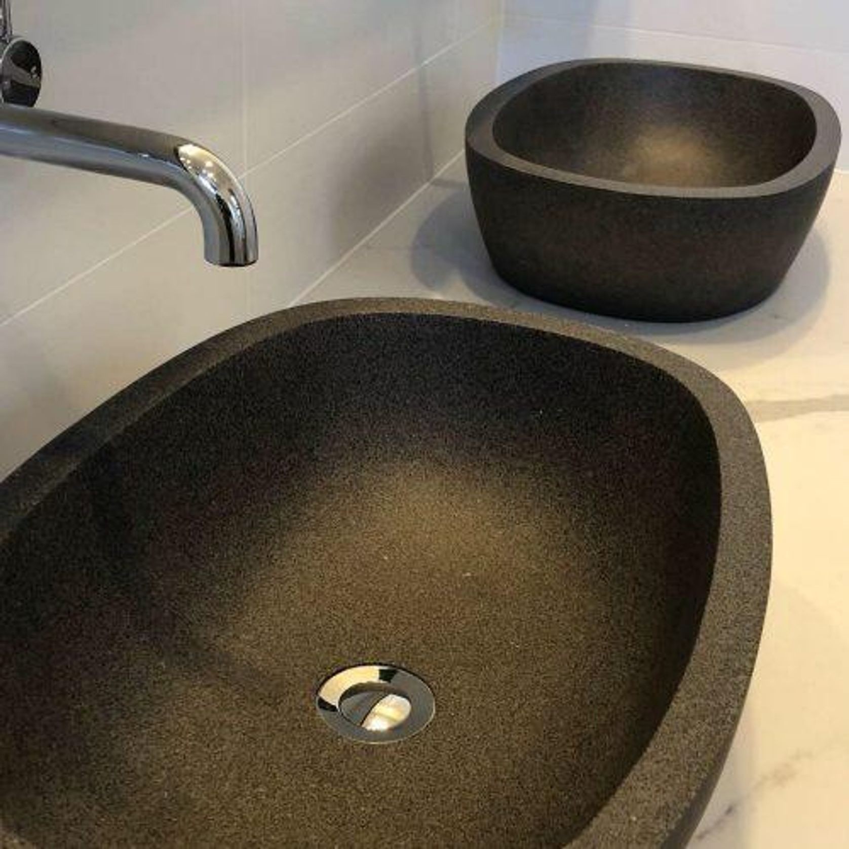 Pietra Bianca Dianna Stone Basin gallery detail image