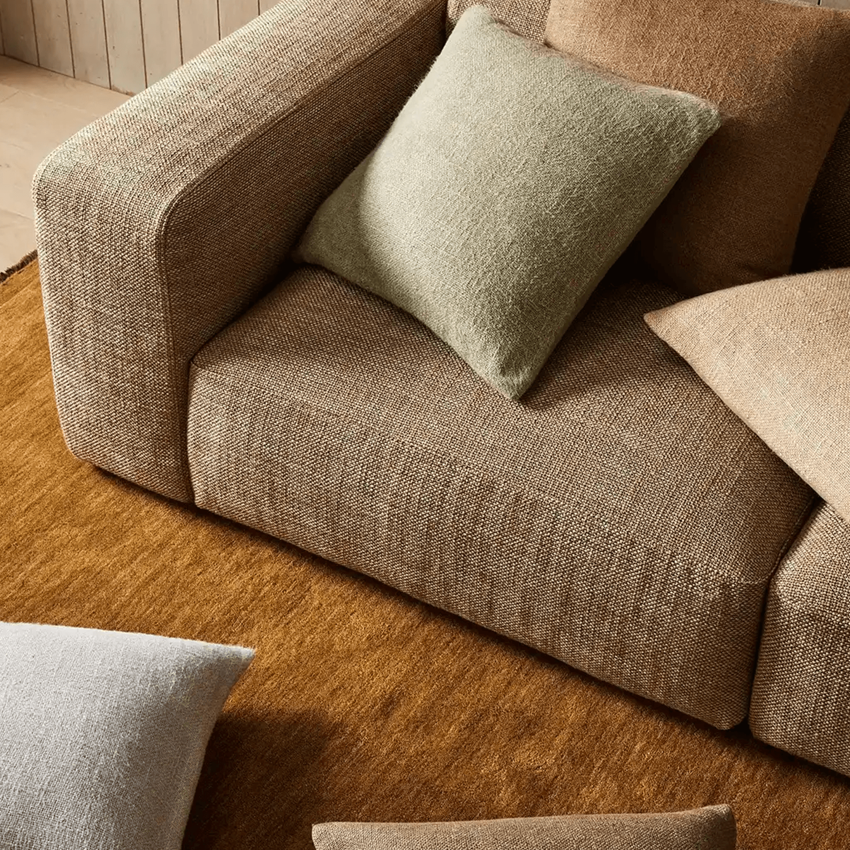 Weave Home Domenica Cushion - Cinnamon | 50 x 50cm gallery detail image