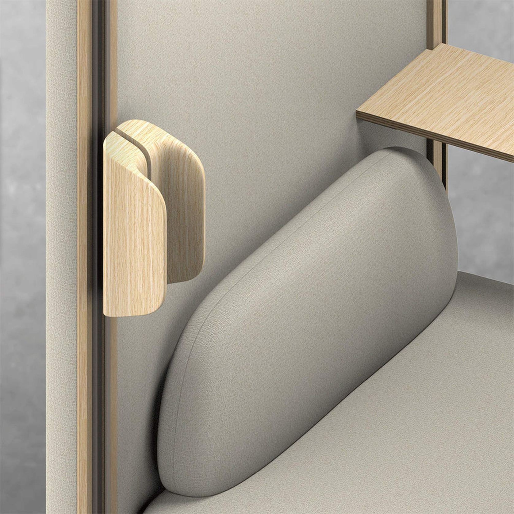 DUKE Single Seater Acoustic Office Silent Booth Pod - Blue gallery detail image