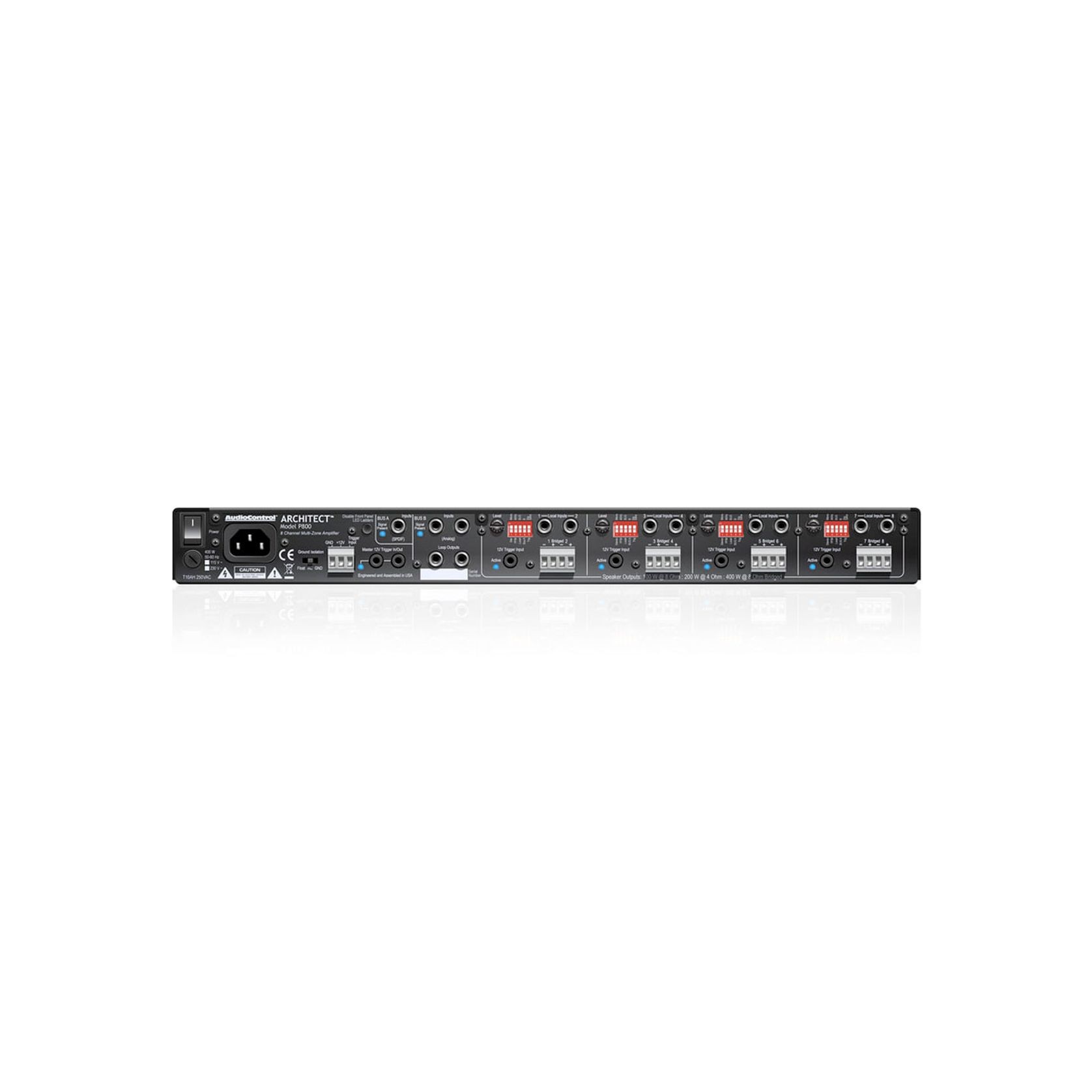 AudioControl P800 8CH MultiZone Power Amplifier gallery detail image