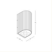 Hestia Double IP54 Wall Graphite gallery detail image