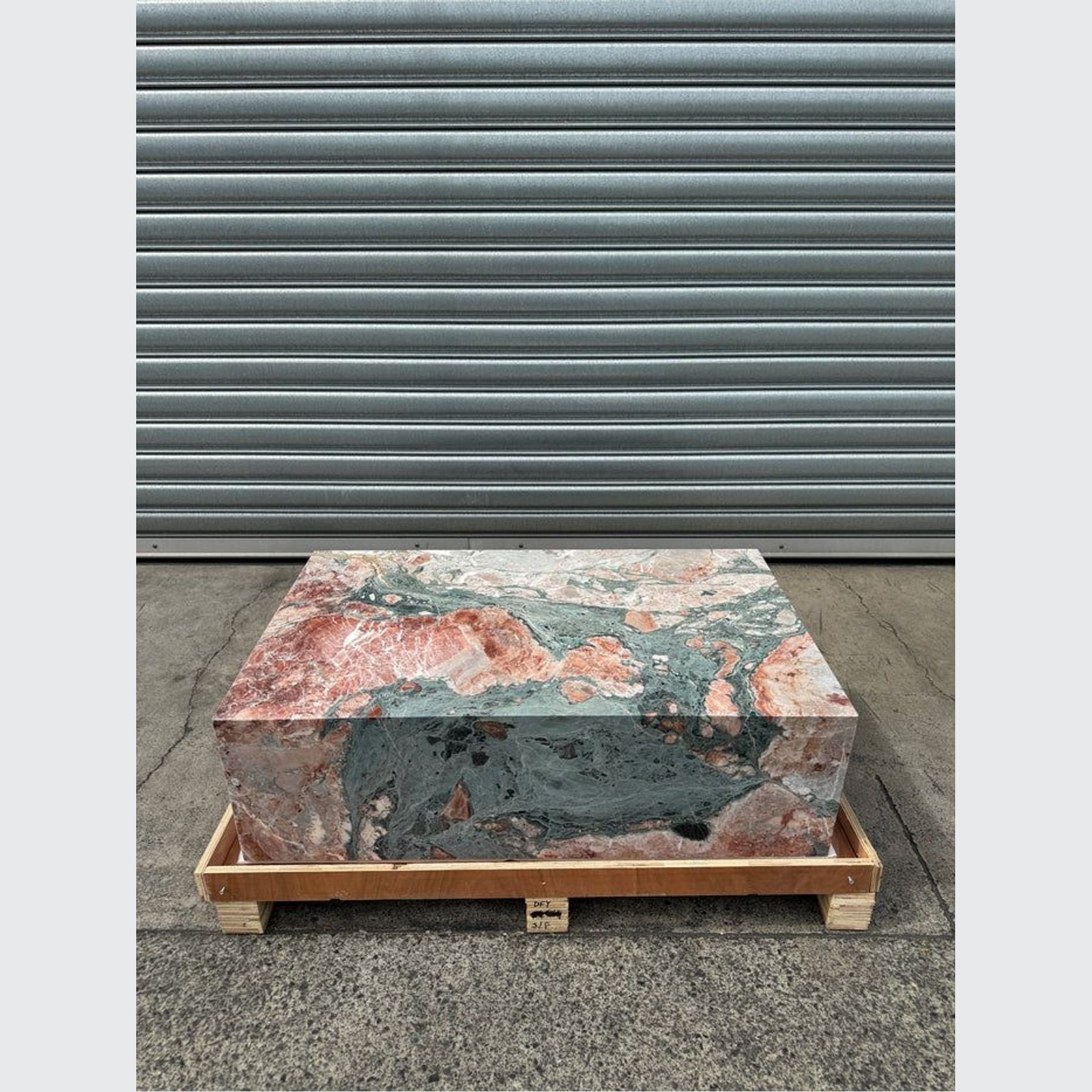 Block Coffee Table - Seasonal Pink Marble - Small | Natural Stone Co. gallery detail image