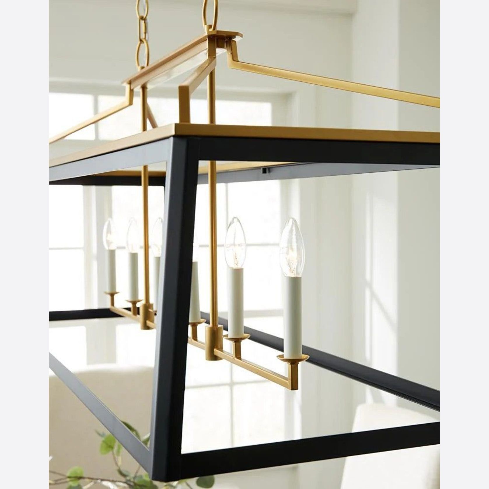 Visual Comfort Studio Carlow Linear Lantern gallery detail image