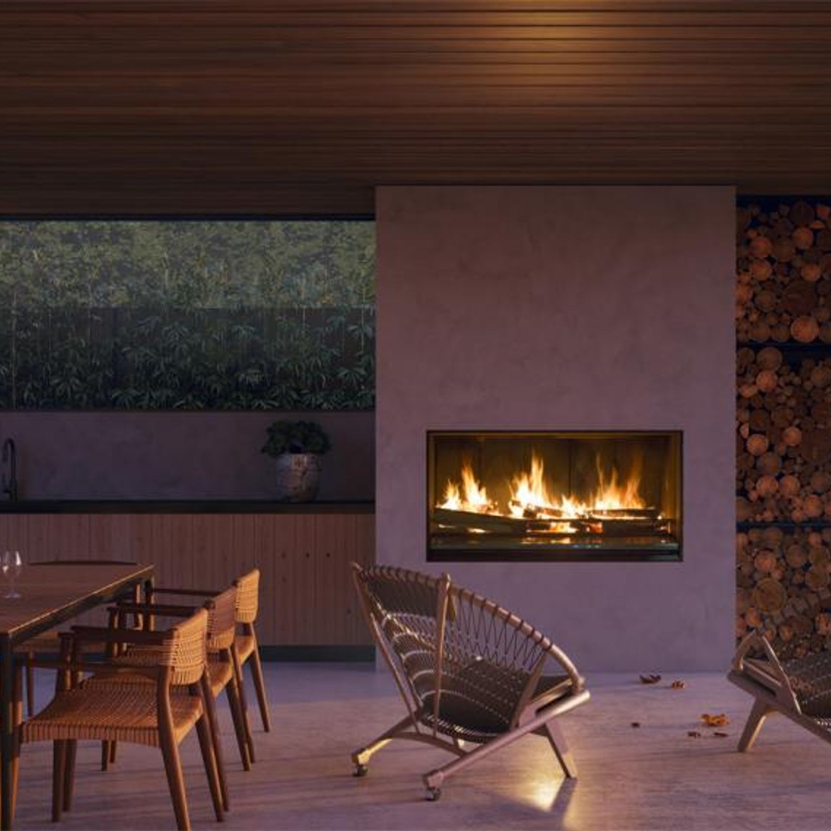 Escea Outdoor Fireplace Kitchen EK1250 gallery detail image