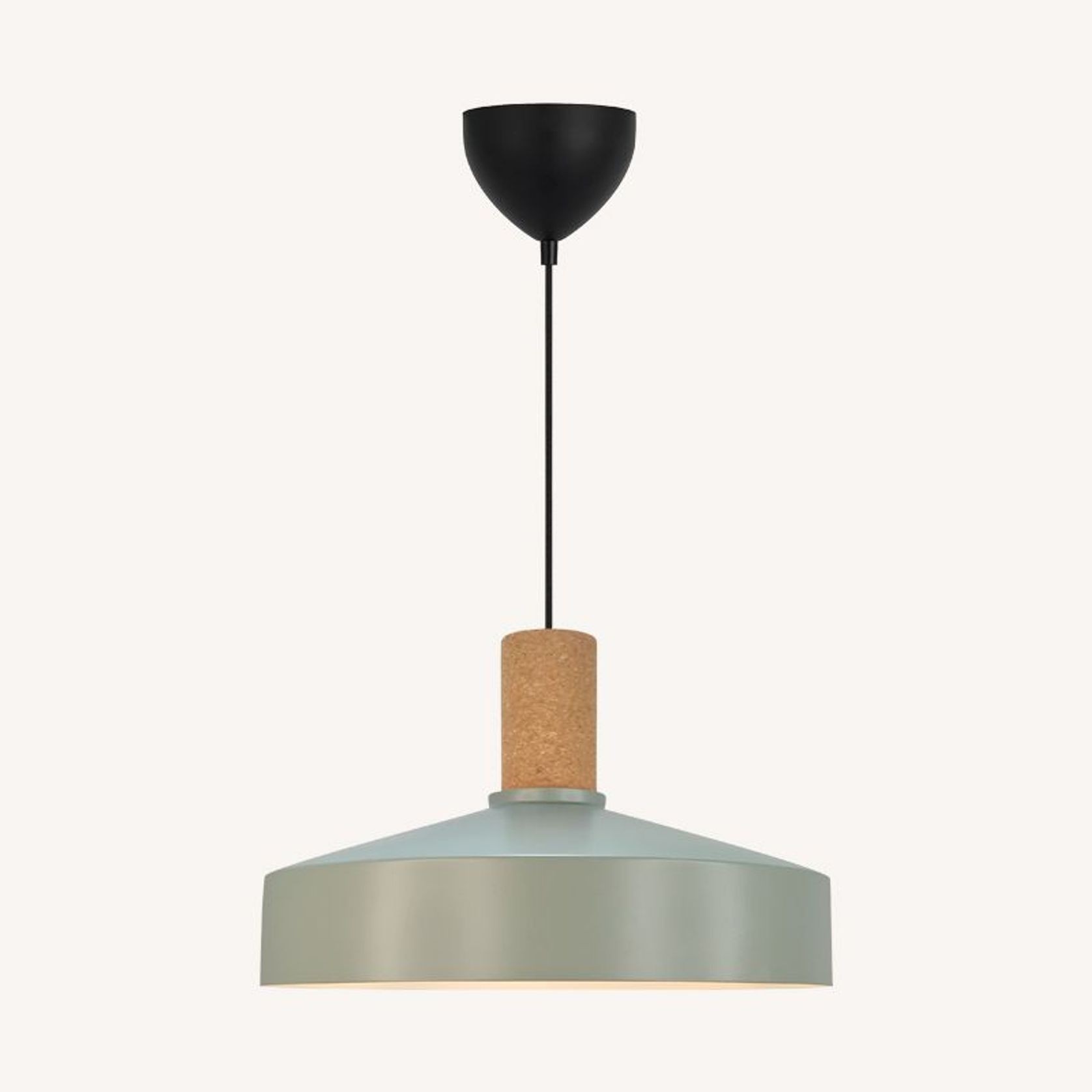 Elvas Cork Pendant Dusty Green gallery detail image