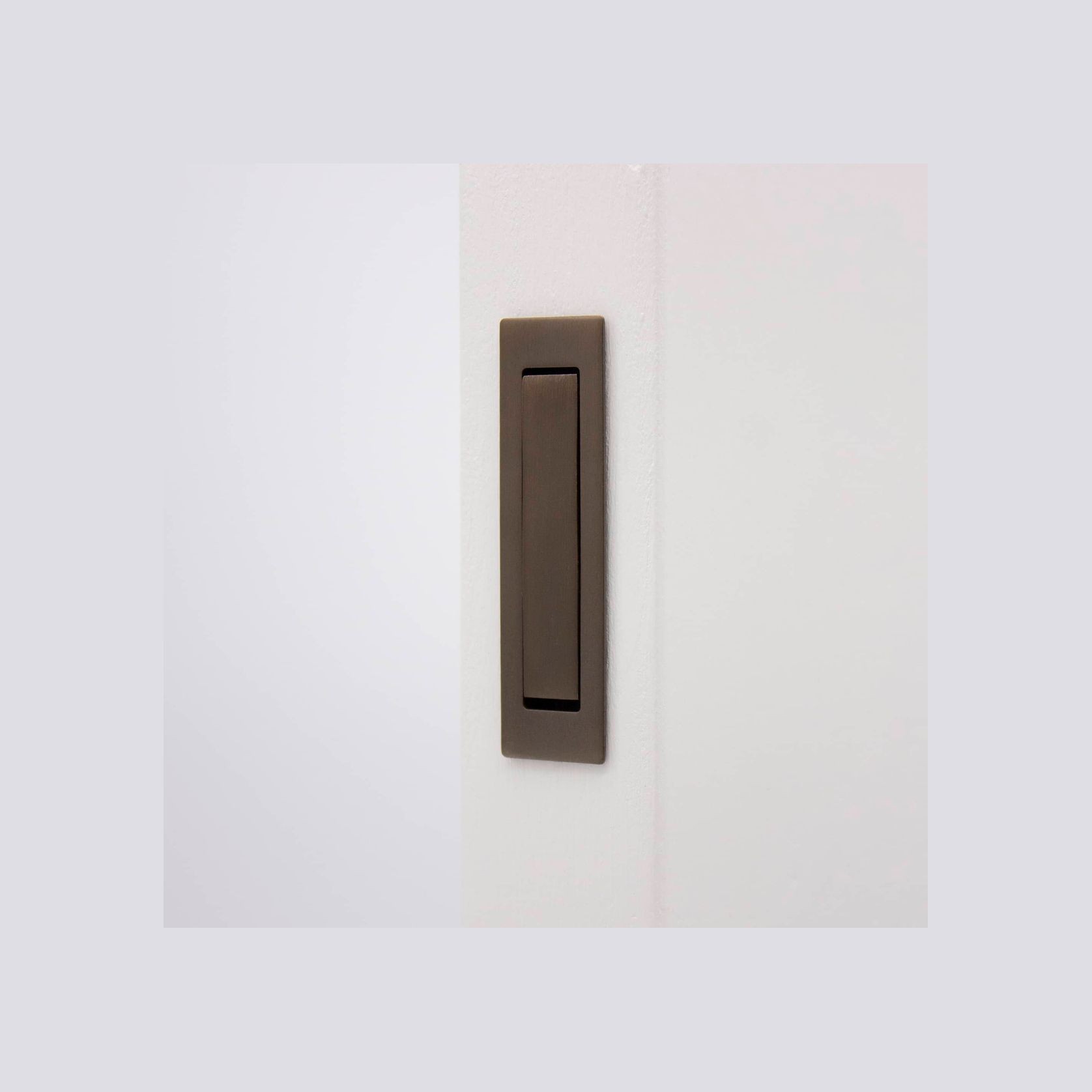 Aged Brass Concealed Sliding Door Edge Pull ArchiPro AU