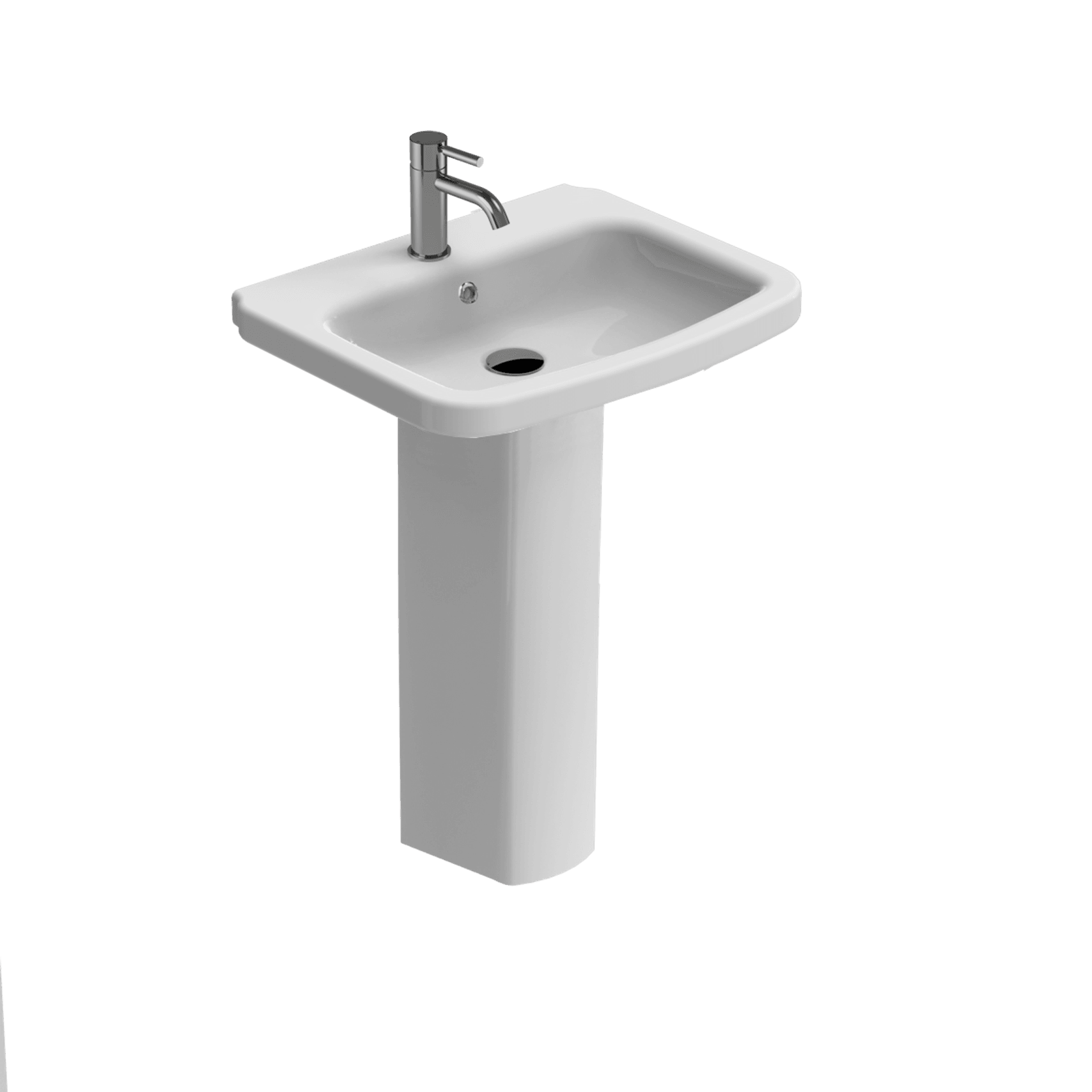 Evo 55 Round Basin & Pedestal gallery detail image