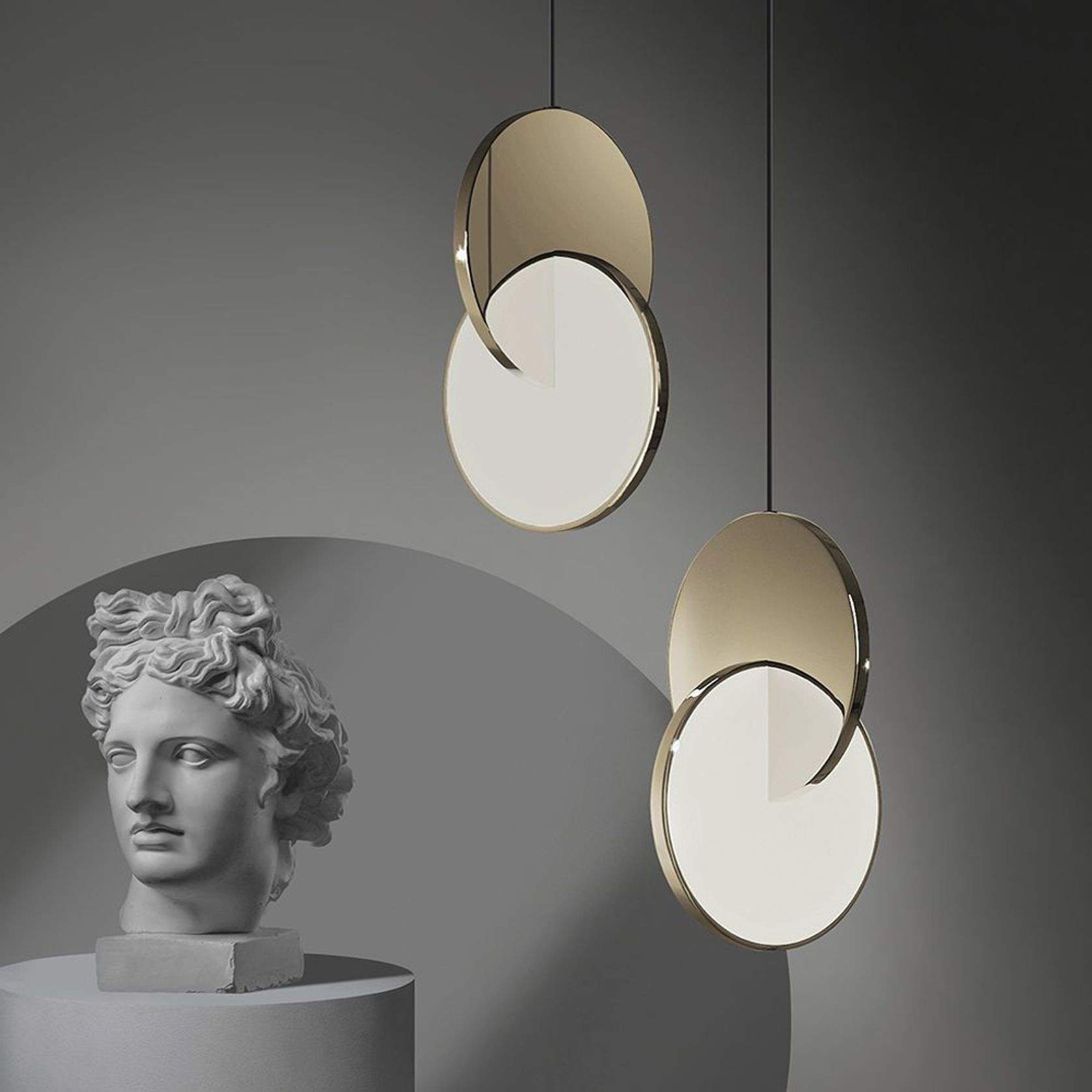 Eclipse Pendant Light - Polished Chrome gallery detail image