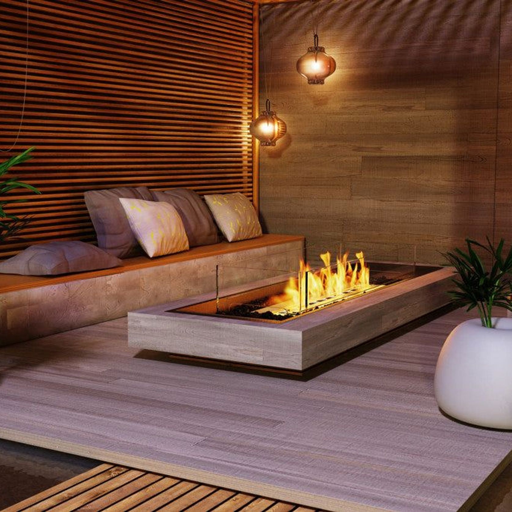 Linear 65 Fire Pit Kit gallery detail image