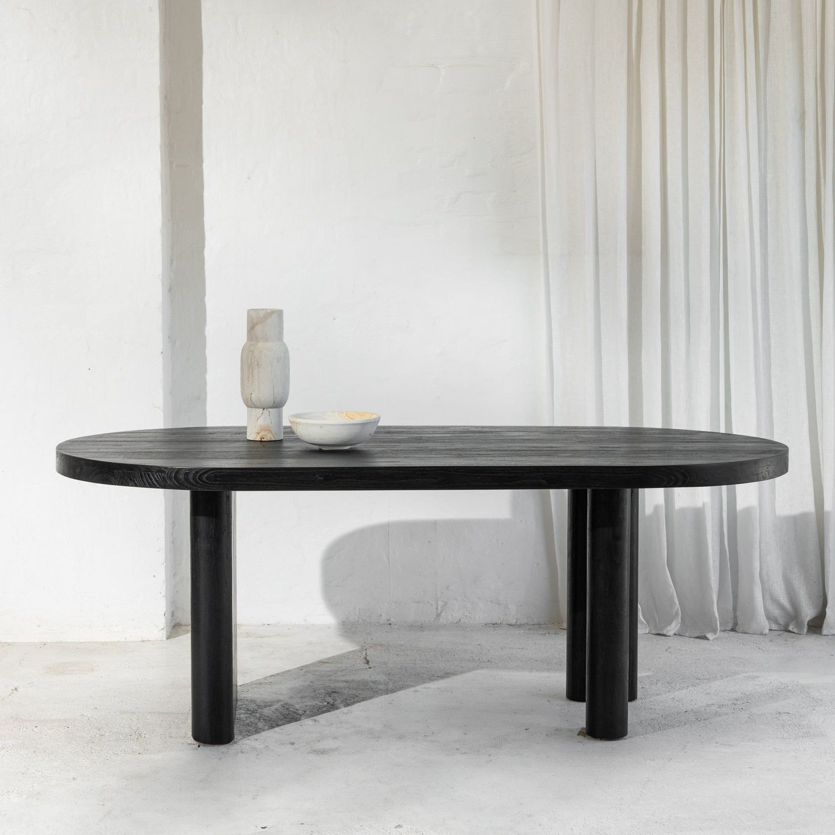 Edra Sculptural Dining Table - Black gallery detail image