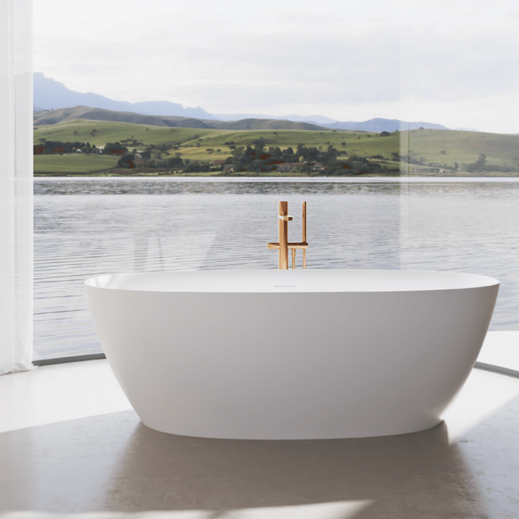 Elisabet Compact 1500mm Bath - OV8007 1500 gallery detail image