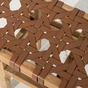 Ellery Woven Leather Bench Seat gallery detail image