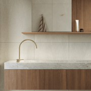 Elysian Bench-Mounted Mixer | Brushed Brass gallery detail image