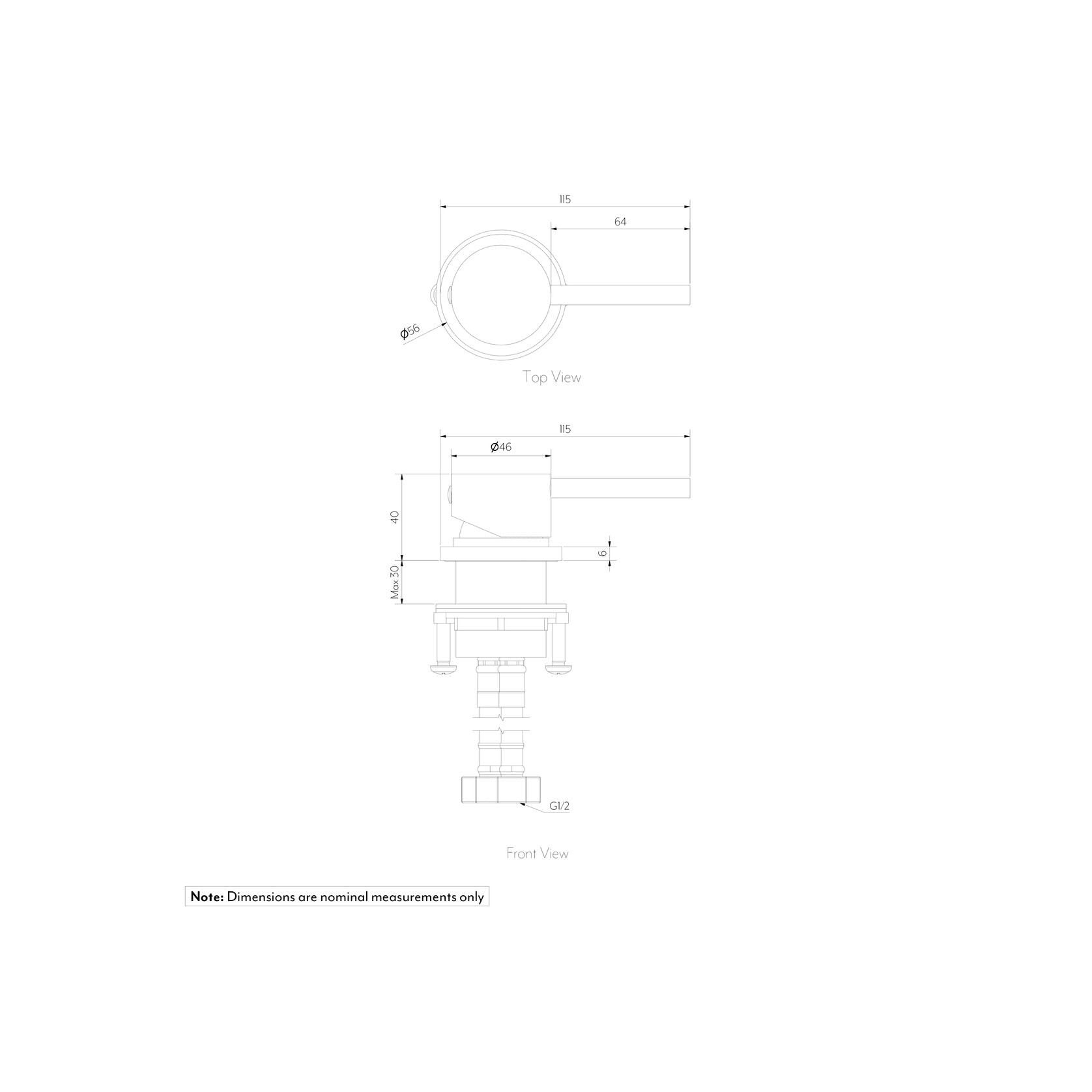 Elysian Bench-Mounted Mixer | Matte Black gallery detail image