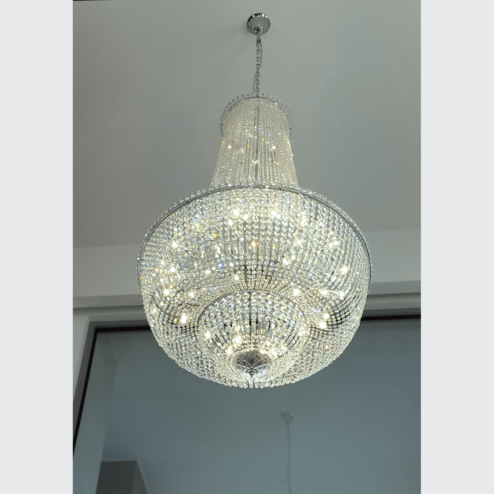 Empress Crystal Basket Chandelier - Chrome - 45 Light gallery detail image