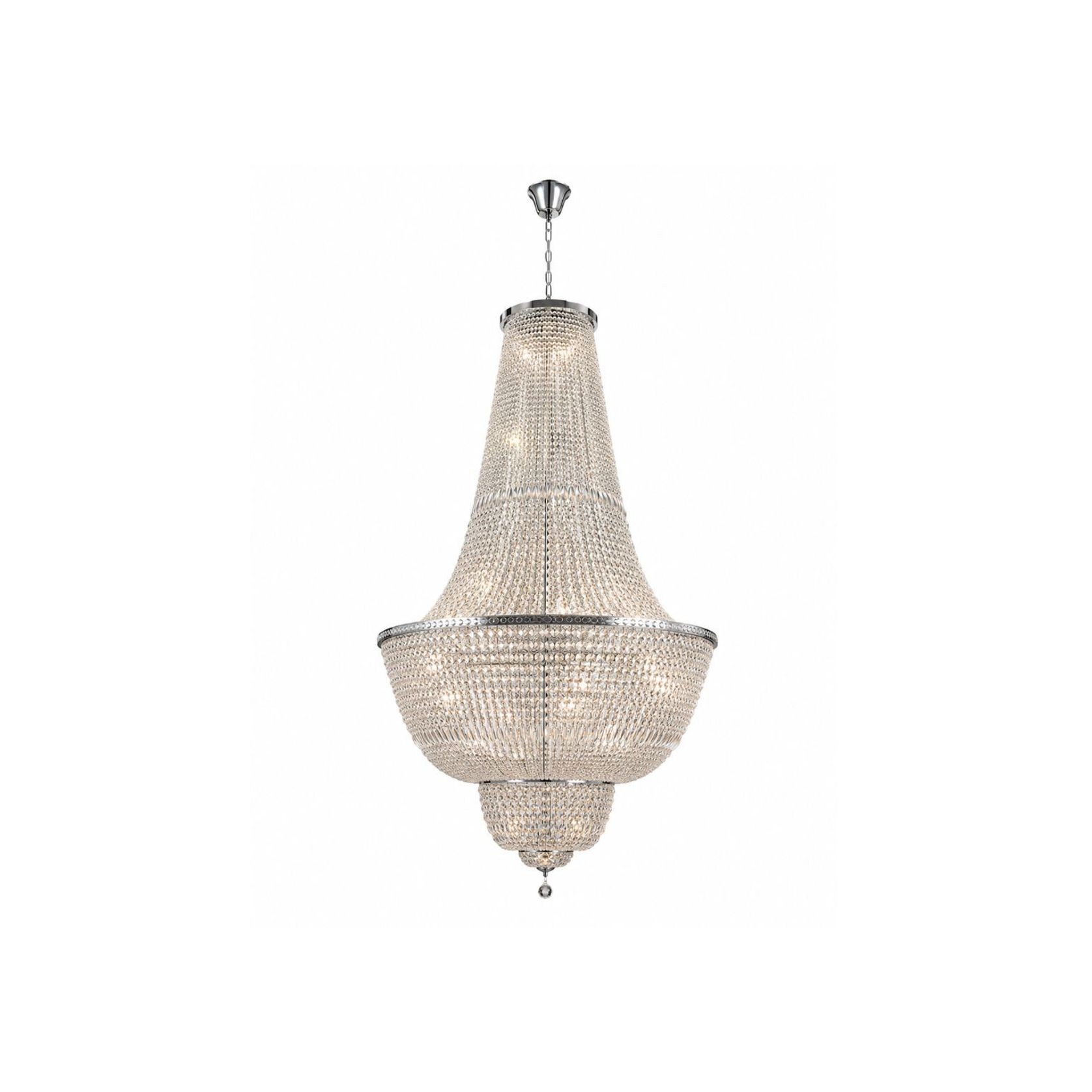 Empress Crystal Basket Chandelier - Chrome - 54 Light gallery detail image