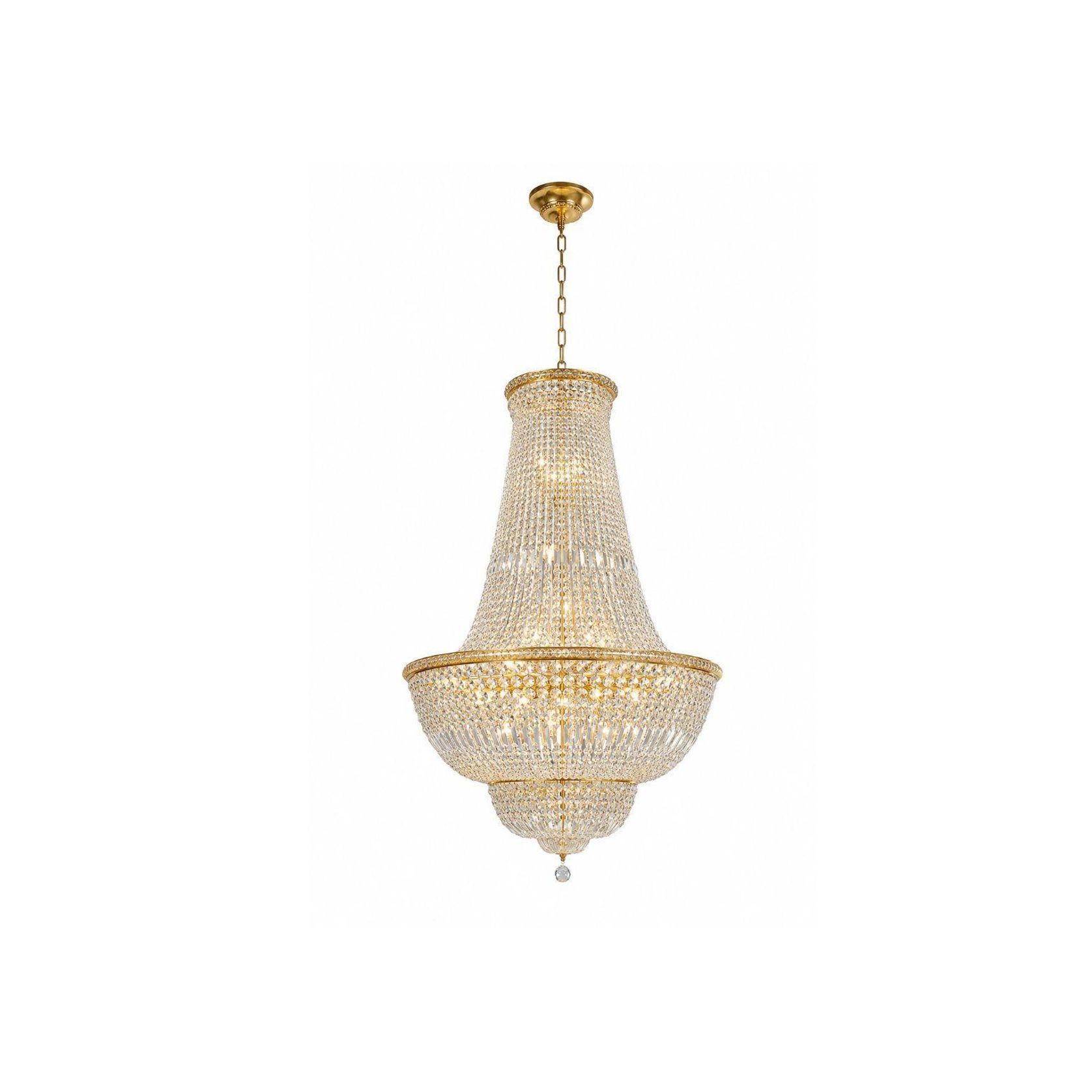 Empress Crystal Basket Chandelier - Gold - 42 Light gallery detail image