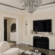 Empress Flush Mount Basket Chandelier - Chrome - W:70cm gallery detail image