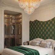 Empress Flush Mount Basket Chandelier - Gold - W:70cm gallery detail image