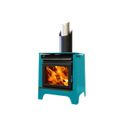 Ethos Phoenix Freestanding Wood Fireplace gallery detail image