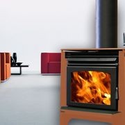 Ethos Phoenix Freestanding Wood Fireplace gallery detail image