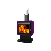 Ethos Genesis Freestanding Wood Fireplace gallery detail image