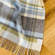 NZ Wool Throw - Portree Duck Egg | 100% Merino Wool gallery detail image