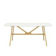FILA Dining Table 1.8M - Natural & White gallery detail image