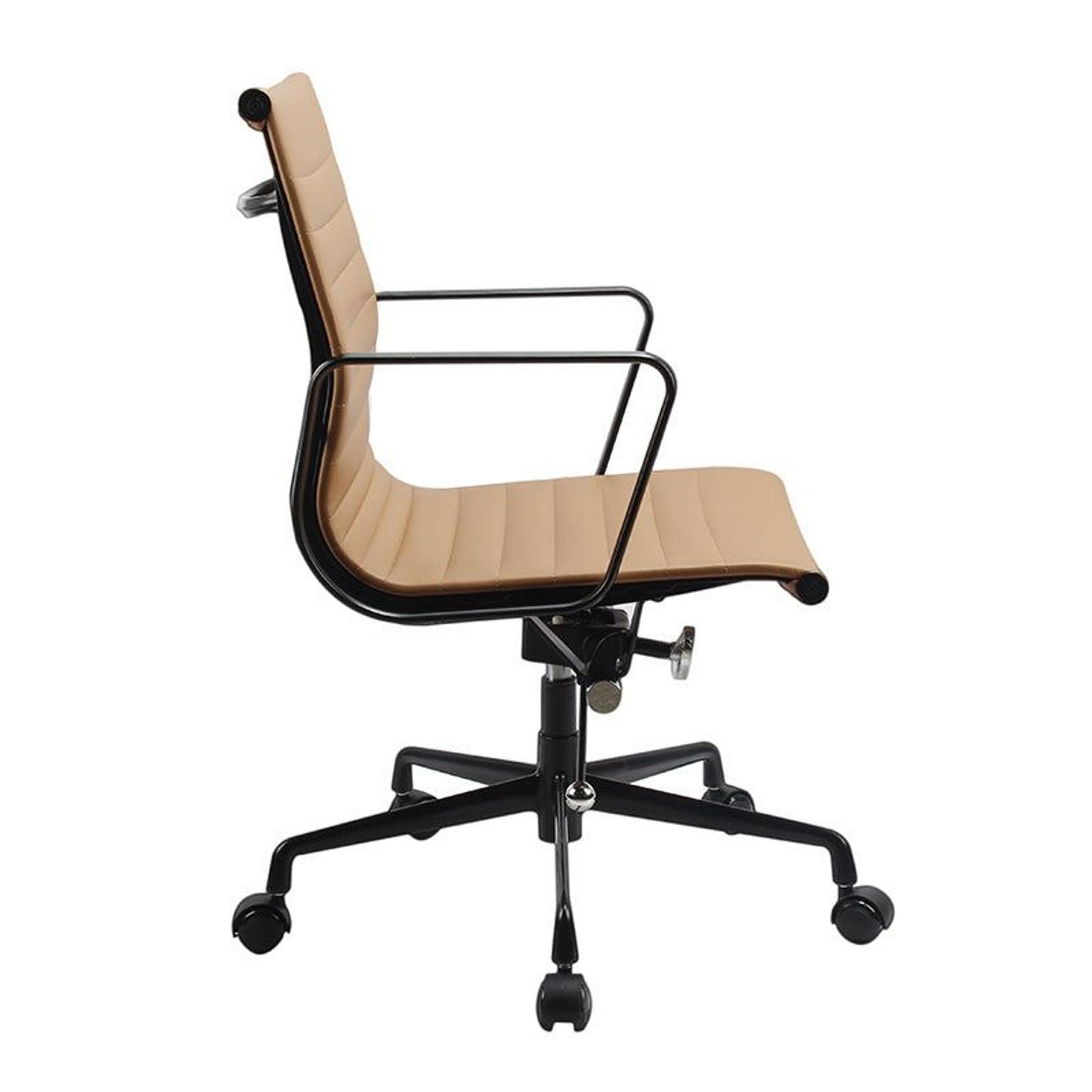 DAKIN Low Back Office Chair - Tan & Black gallery detail image