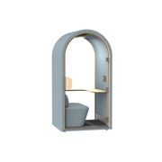 DUKE Single Seater Acoustic Office Silent Booth Pod - Aqua gallery detail image