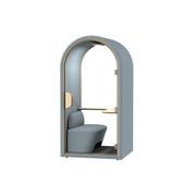 DUKE Single Seater Acoustic Office Silent Booth Pod - Aqua gallery detail image
