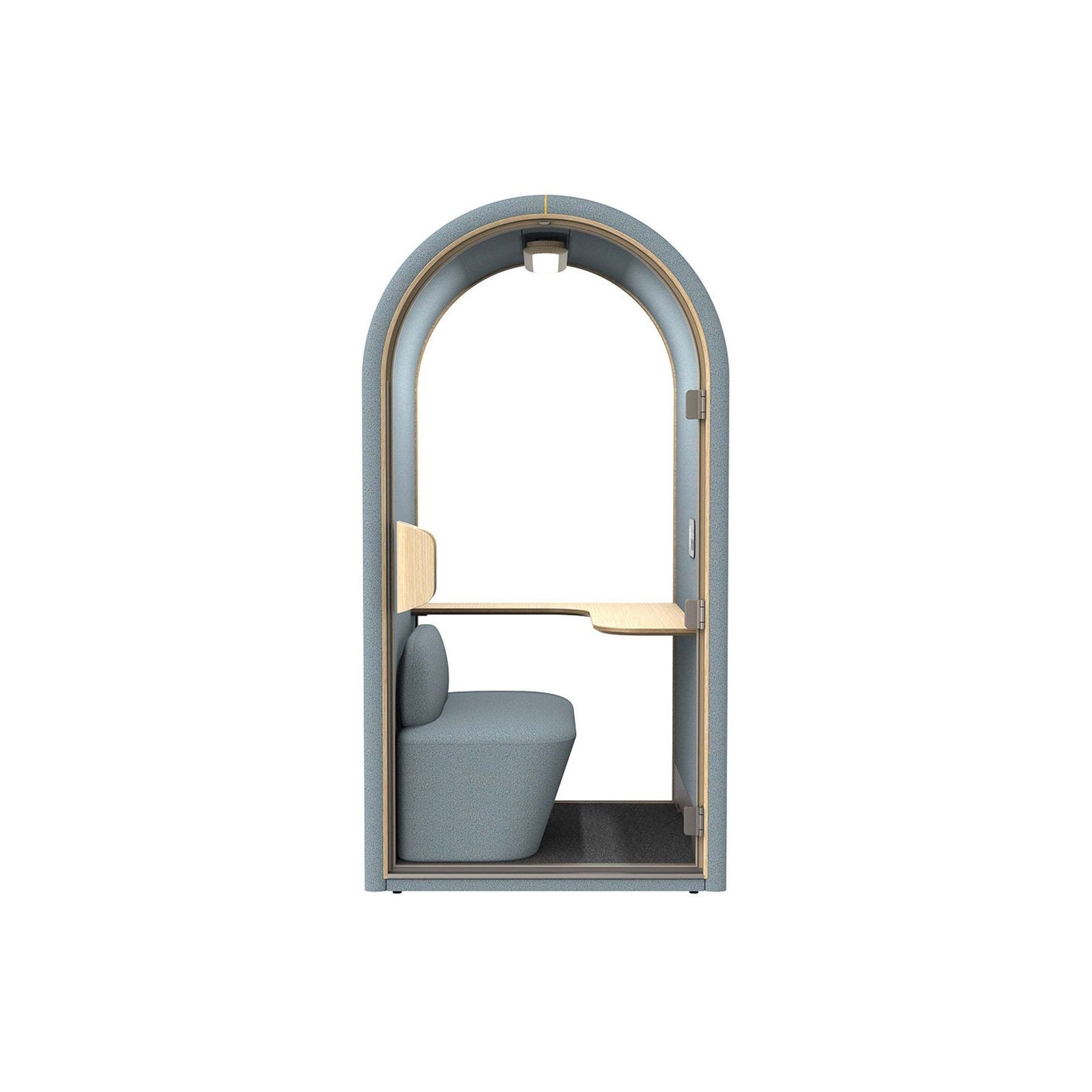 DUKE Single Seater Acoustic Office Silent Booth Pod - Aqua gallery detail image
