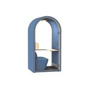 DUKE Single Seater Acoustic Office Silent Booth Pod - Blue gallery detail image
