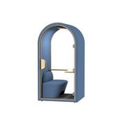 DUKE Single Seater Acoustic Office Silent Booth Pod - Blue gallery detail image