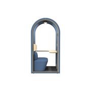 DUKE Single Seater Acoustic Office Silent Booth Pod - Blue gallery detail image
