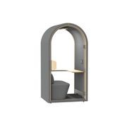 DUKE Single Seater Acoustic Office Silent Booth Pod - Charcoal gallery detail image