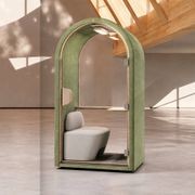 DUKE Single Seater Acoustic Office Silent Booth Pod - Green gallery detail image