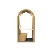 DUKE Single Seater Acoustic Office Silent Booth Pod - Yellow gallery detail image