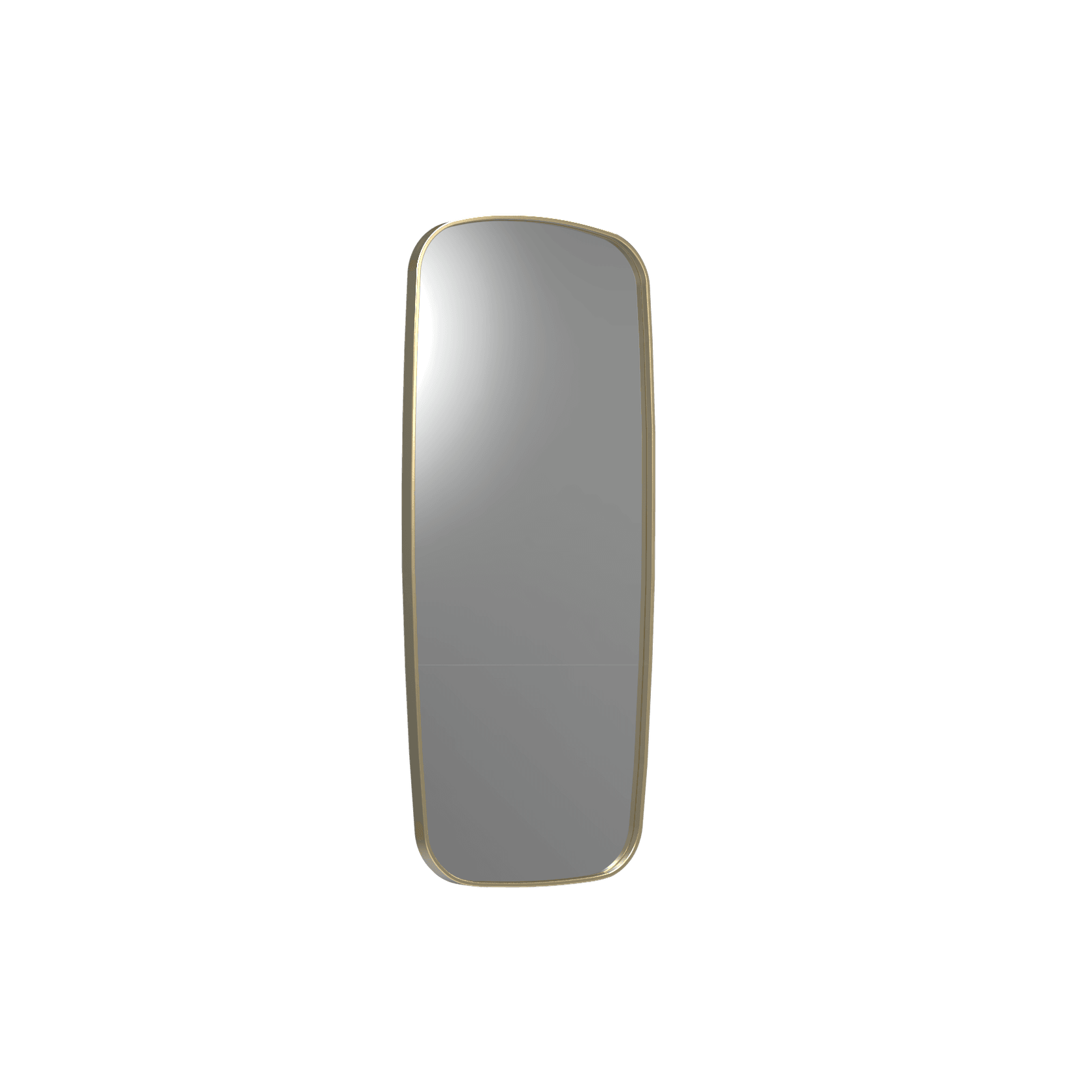 Frame XL 1000 Soft Rectangle Mirror Brushed Brass gallery detail image