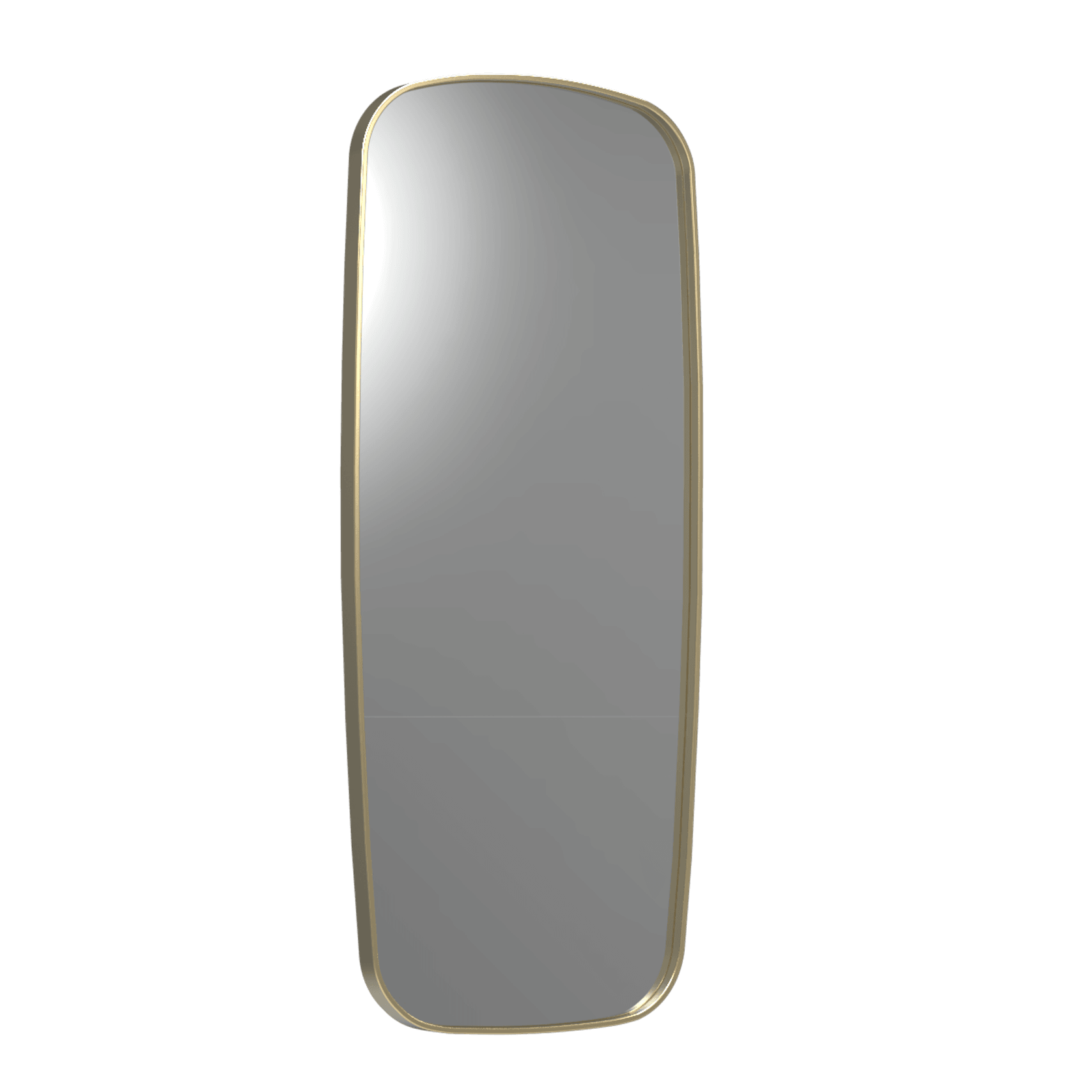 Frame XL 1000 Soft Rectangle Mirror Brushed Brass gallery detail image