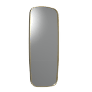 Frame XL 1000 Soft Rectangle Mirror Brushed Brass gallery detail image