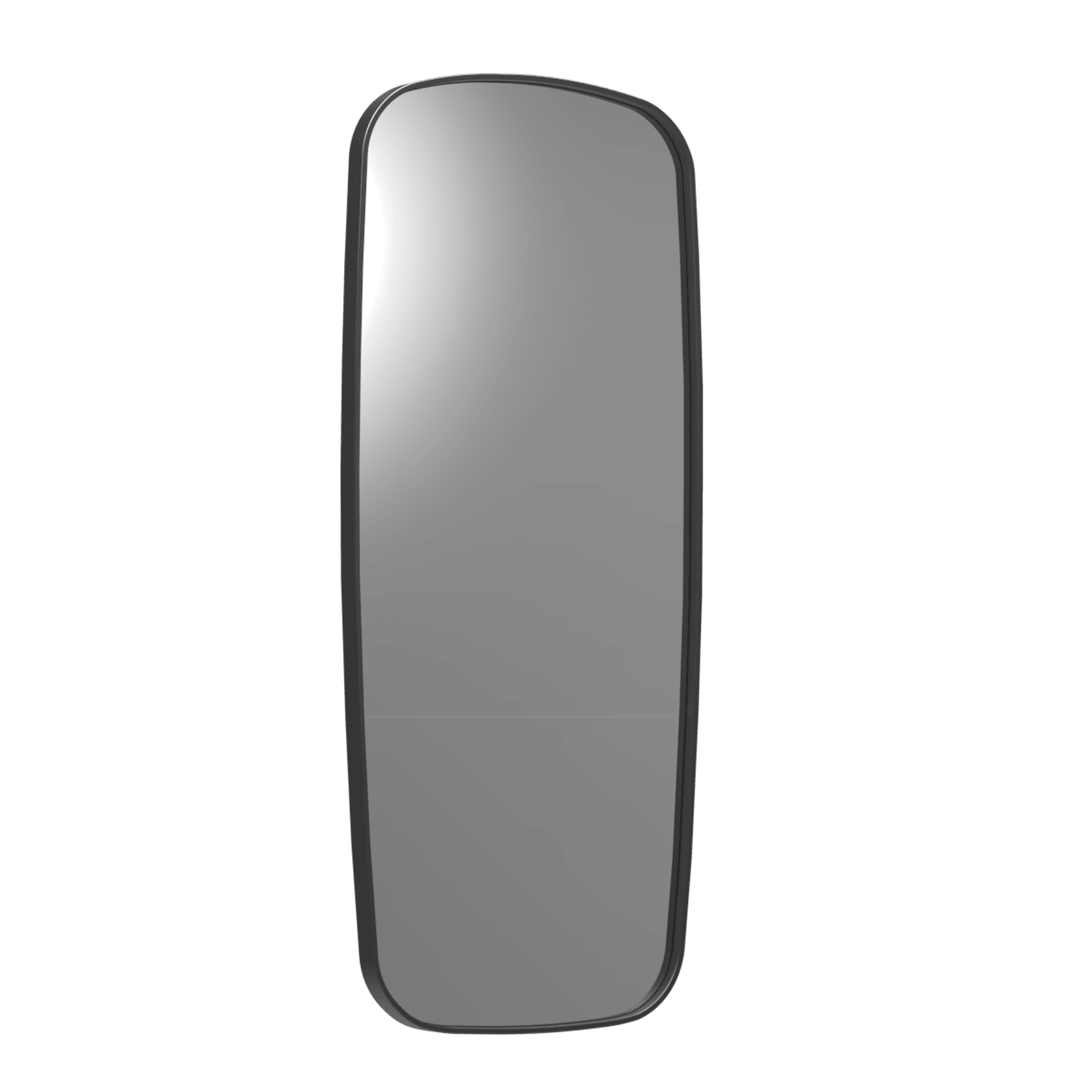 Frame XL 1000 Soft Rectangle Mirror Brushed Black gallery detail image