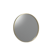 Frame XL 750 Round Mirror Brushed Brass gallery detail image