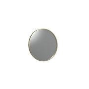 Frame XL 750 Round Mirror Brushed Brass gallery detail image