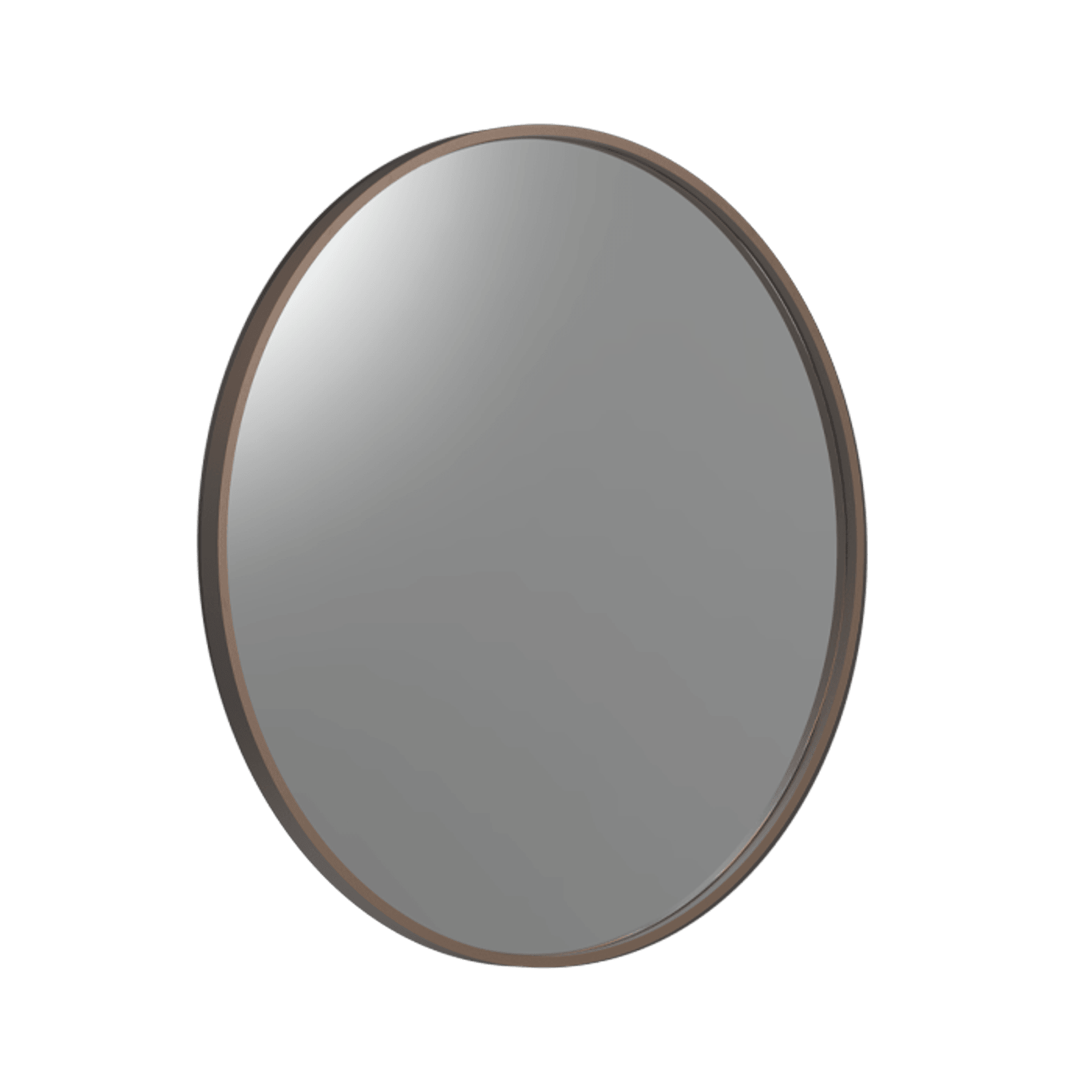 Frame XL 900 Round Mirror Aged Brass gallery detail image