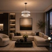 Ashton Collection - Chandelier - Warm Bronze Finish - W:55cm gallery detail image