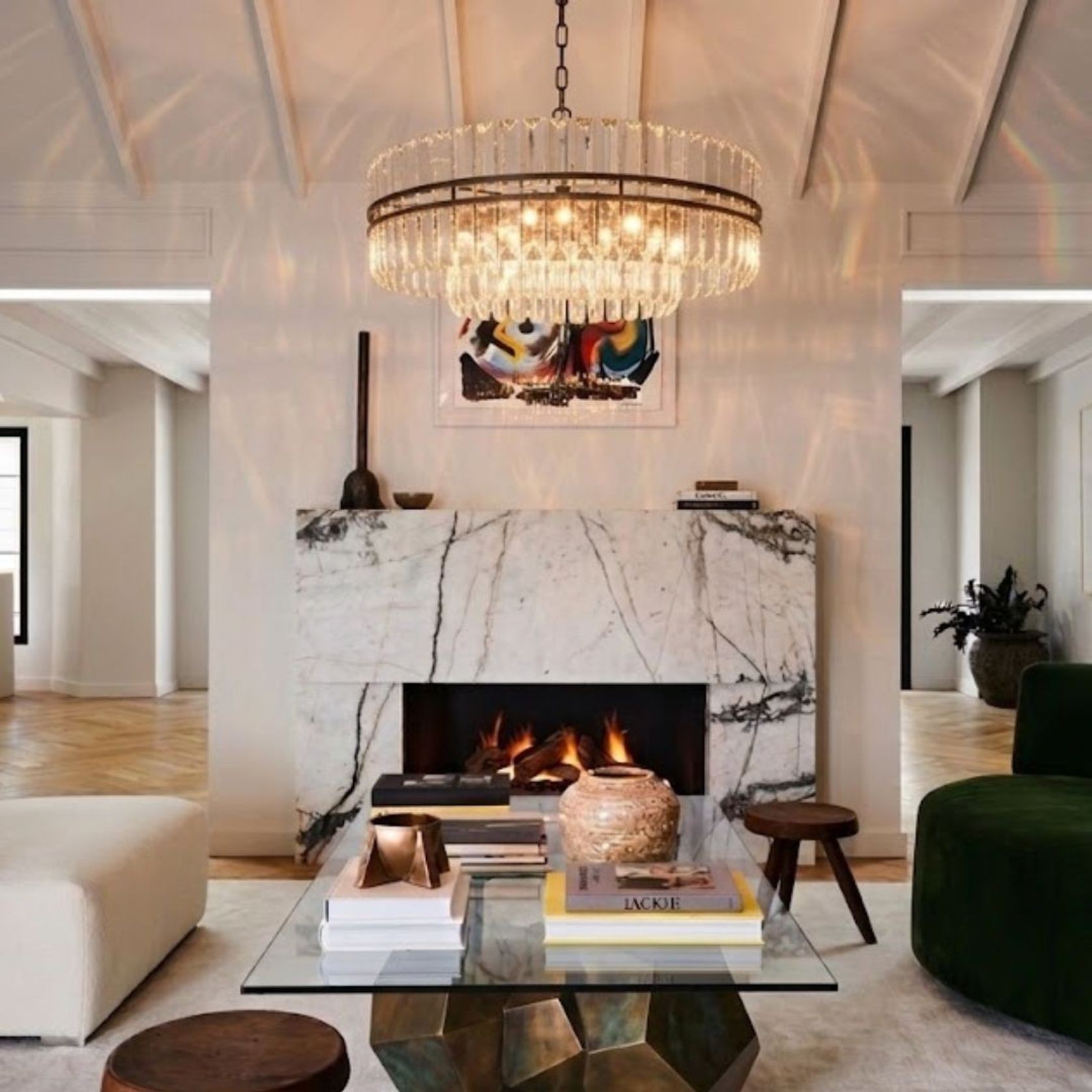 Ashton Collection - Chandelier - Warm Bronze Finish - W:68cm gallery detail image