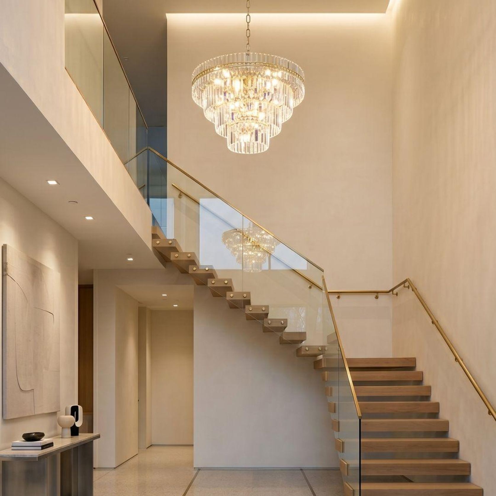 Ashton Collection - Four Tier Chandelier - Antique Gold - W:100cm gallery detail image