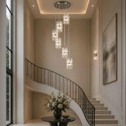 Ashton Collection - 6 Light Pendant Cluster - W: 65cm - Polished Nickel gallery detail image