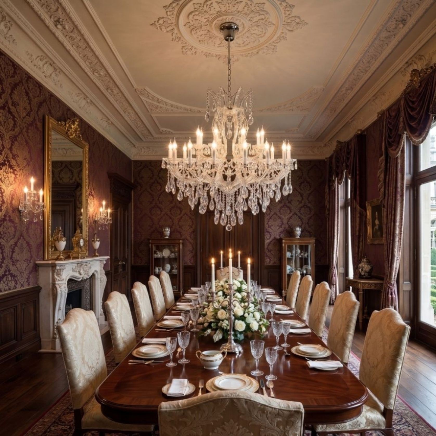 Maria Theresa Crystal Chandelier 24 Light - Silver Plated gallery detail image